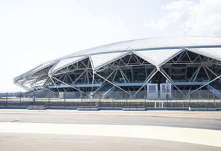 2018年在俄罗斯主办国际足联世界杯的城市萨马拉FIFA竞技场建筑学杯子天空竞赛建造看台运动宇宙场地图片