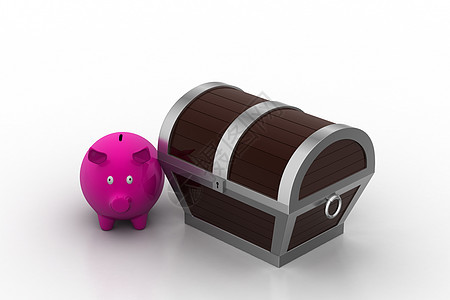 安全投资概念金子投资者财富退休账单盒子速度小猪商业金融图片