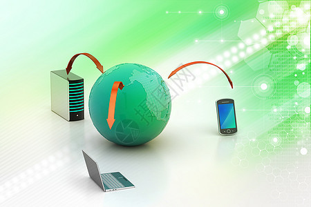 全球网络和互联网通信概念数据中心网站数据库技术电脑贮存服务器手机计算商业图片