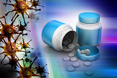 药和装有DNA的酒瓶 彩色背地玻璃药店止痛药药物白色盒子水平医疗药品抗生素图片