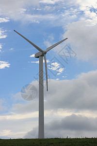风力涡轮机 以产生本底风速和Hintergrund的蓝天发电转型电气化环保风车发电厂旋翼机发电机电厂生态学能源图片