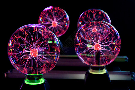 电等离子体教育中心的等离子球图像电极火花射线球体紫色科学魔法电压物理活力背景图片