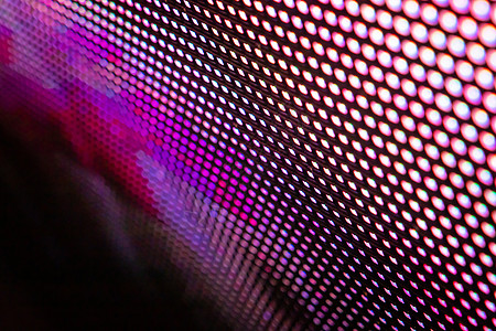 特写 LED 模糊屏幕  LED 软焦点背景 摘要红色紫色电视网格电视墙坡度圆圈投影仪贴片展示图片