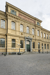 瑞典国家图书馆 斯德哥尔摩瑞典国家图书馆文化艺术民众报纸手稿天空建筑入口图书国家背景图片