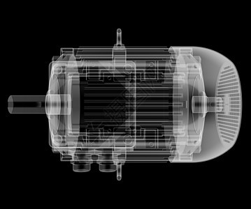 电动马达XRay styl驾驶马达金属模型机器技术齿轮旋转器轴承活力图片