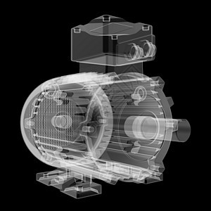 电动马达XRay styl背景马达活力螺栓坚果旋转器黑色金属电气转子图片