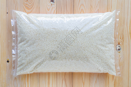 袋子里放饭解雇粮食产品真空密封白色农业谷物包装塑料图片