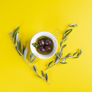 橄榄油和橄榄烹饪美食收成蔬菜饮食叶子木头食物植物农业图片