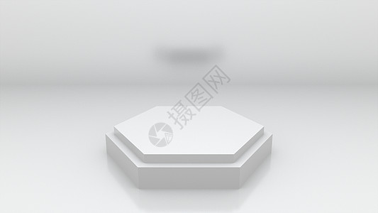 3d 渲染计算机在白色 studi 中生成抽象背景盘子正方形店铺盒子送货阴影水平长方形立方体创造力图片
