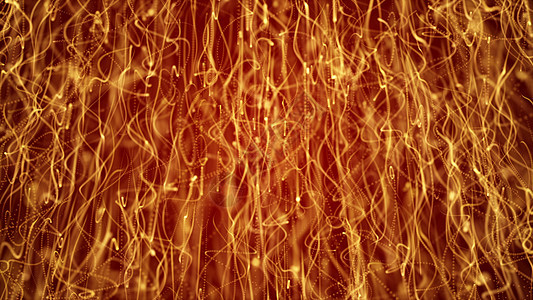 3d 下落的火焰粒子火焰效果计算机生成的背景3d 渲染背景金子萤火虫运动庆典活力烟花火花魔法星星灰尘背景图片