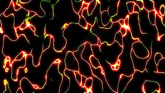 具有发光突触的神经元细胞和发送电化学信号的神经元细胞的概念图3d rende网络医学生物力量智力生物学脉冲解剖学电气风暴图片