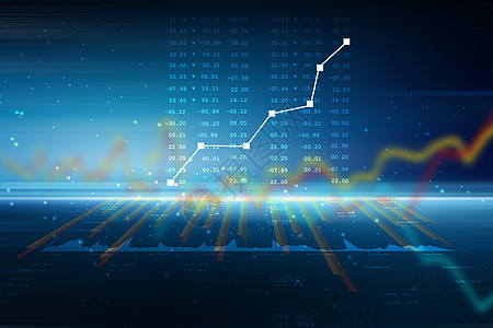 股票市场销售额增长图投资销售量概念进步金融利润商业报告图表组织图片
