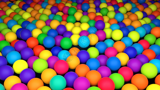 许多行的抽象彩色球体等距背景现代计算机生成的 3D 渲染创造力褪色白色电脑异色光学命令艺术阴影等距图片