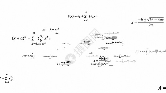 科学 3d 背景与 space3d 生成背景中的物理和数学任务解决方案公式计算粉笔余弦教育实验室电脑代数解决方案方程几何学图片