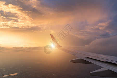 云日落时连翼飞机航空公司海湾天际蓝色旅游天堂旅行翅膀速度航班图片