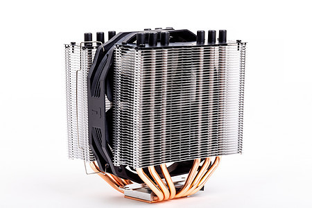CPU 冷却器 白色有热气管处理器金属塑料硬件空气冷却电脑扇子单元力量图片