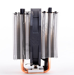 CPU 冷却器 白色有热气管电脑温度塑料电缆处理器空气金属硬件力量冷却图片