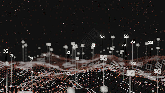 3D摘要插图代表5G移动技术三角形房子3d互联网手机科学人工智能安全网络电话图片