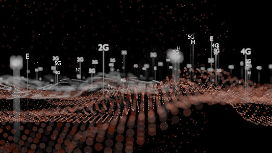摘要三维插图代表5G 4G 3G 2G移动技术房子人工智能三角形安全手机电话技术互联网网络驾驶仪图片