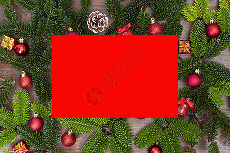 圣诞快乐成份松树作品丝带风格卡片星星木头季节假期庆典图片