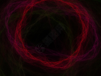 3d 渲染抽象分形光背景黑色耀斑运动技术魔法艺术科学电压辉光量子图片