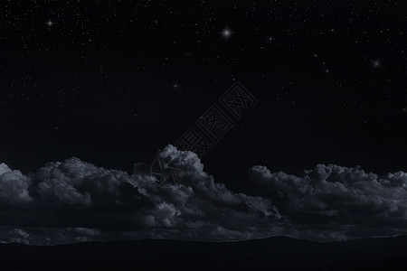 魔法使之夜夜星空月球水平场景月光天文学靛青宇宙墙纸魔法艺术背景