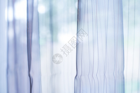 窗户上的透明窗帘亚麻白色阳光织物海浪布料房间纺织品蕾丝粉色图片