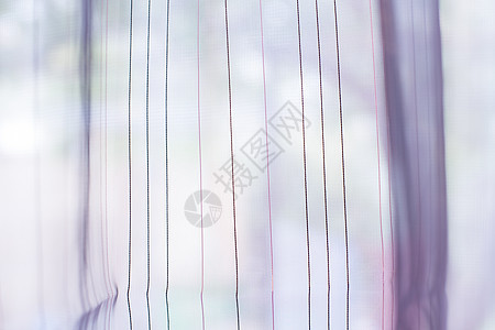 窗户上的透明窗帘海浪布料百叶窗阳光粉色房间蕾丝材料亚麻白色图片