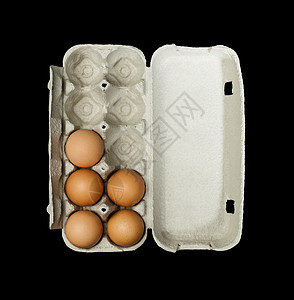 鸡蛋盒和里面的鸡蛋工作室椭圆形盒子早餐胚胎产品蛋白饮食农业蛋黄图片