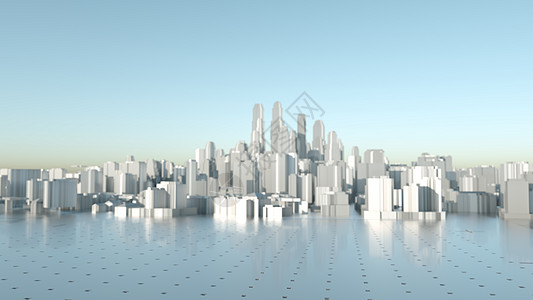 抽象的现代高品质城市全景盒子摩天大楼金融商业艺术建筑学太阳场景技术建筑图片