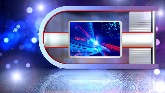 虚拟学习技术蓝色射线生产聚光灯背景工作室娱乐电视推介会图片