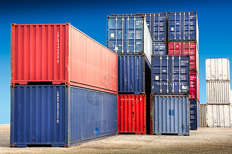 用于货运的集装箱集装箱运输概念安全后勤草地倾倒贸易贮存库存工作图片