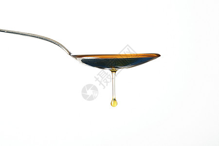 白底汤匙橄榄油白色美食调味品勺子黄色饮食健康质量味道图片