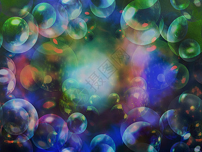 五颜六色的泡影密集的背景图片