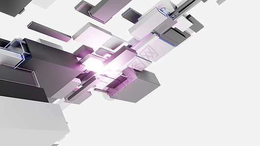 光暗立方体的抽象背景盒子3d几何建筑矩形艺术长方形技术墙纸团体背景图片