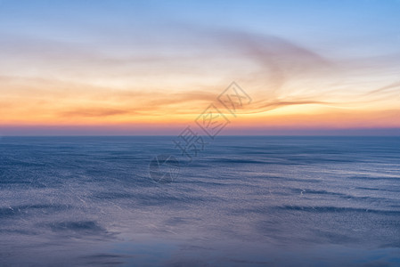 日落后海平线背景图片