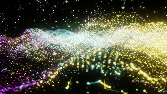 抽象黄点丛背景科学物理场地纹理活力假期网络生物学化学图片
