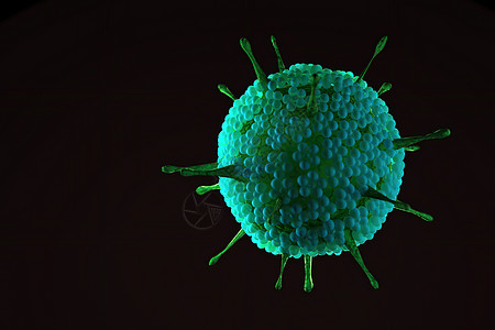 轮状病毒3d渲染技术高清图片