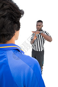 向玩家显示超时符号的严肃裁判活动体育运动员团队制服权威男人运动黑色手势图片