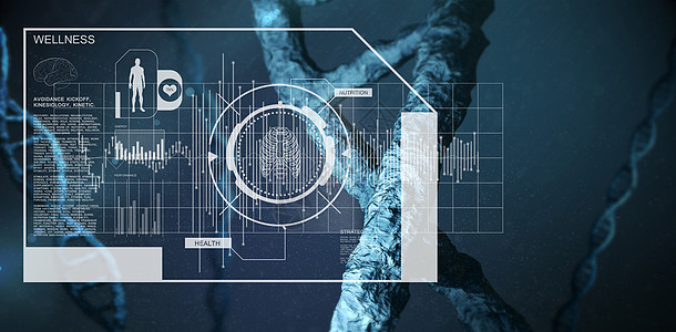 健身界面染色体计算机螺旋健康饮食遗传学药品基因生物学蓝色图片