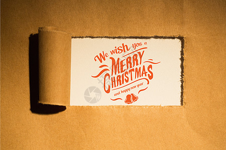圣诞节关于纸面背景设计的信息稿图片