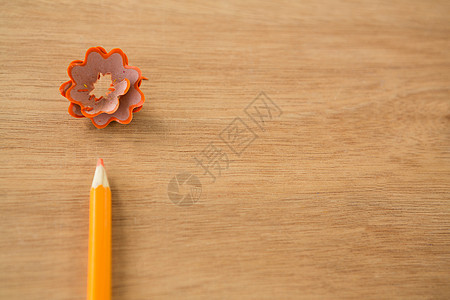 橙色铅笔和铅笔剃须生活教育素描活力幼儿园智力时间检查闲暇游戏图片