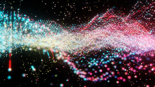 抽象发光点丛多边形科学化学艺术渲染生物学纹理假期商业电脑图片
