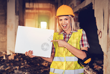 女建筑师项目幸福女性营销头盔工地水平女士领班工程师图片