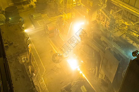 电弧炉 钢熔厂电极爆破男人商业工作制造业生产金属技术冶金图片