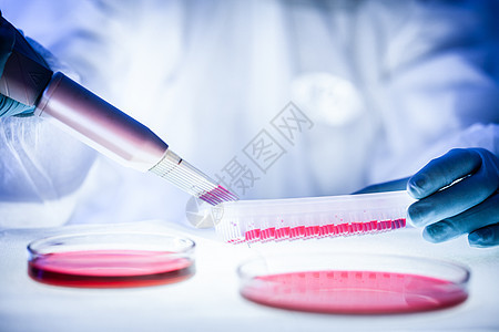 从事科罗纳病毒疫苗研制实验室研究的科学家详细信息 其防护设备达到最高水平 单位 百万分之一疾病汇率面具感染二维码测试验血实验血液图片