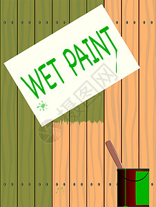 湿油漆插图松树指甲防腐剂海报橙子粮食木纹艺术木头图片