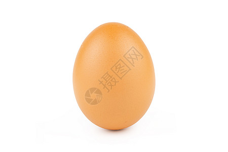 在白背景和剪切路径上孤立的鸡蛋鸡蛋曲线椭圆形蛋壳早餐产品美食摄影蛋黄小路母鸡背景图片