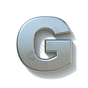 拉丝金属字体 Letter G 3图片