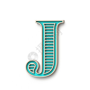 经典老式字体 Letter J 3图片